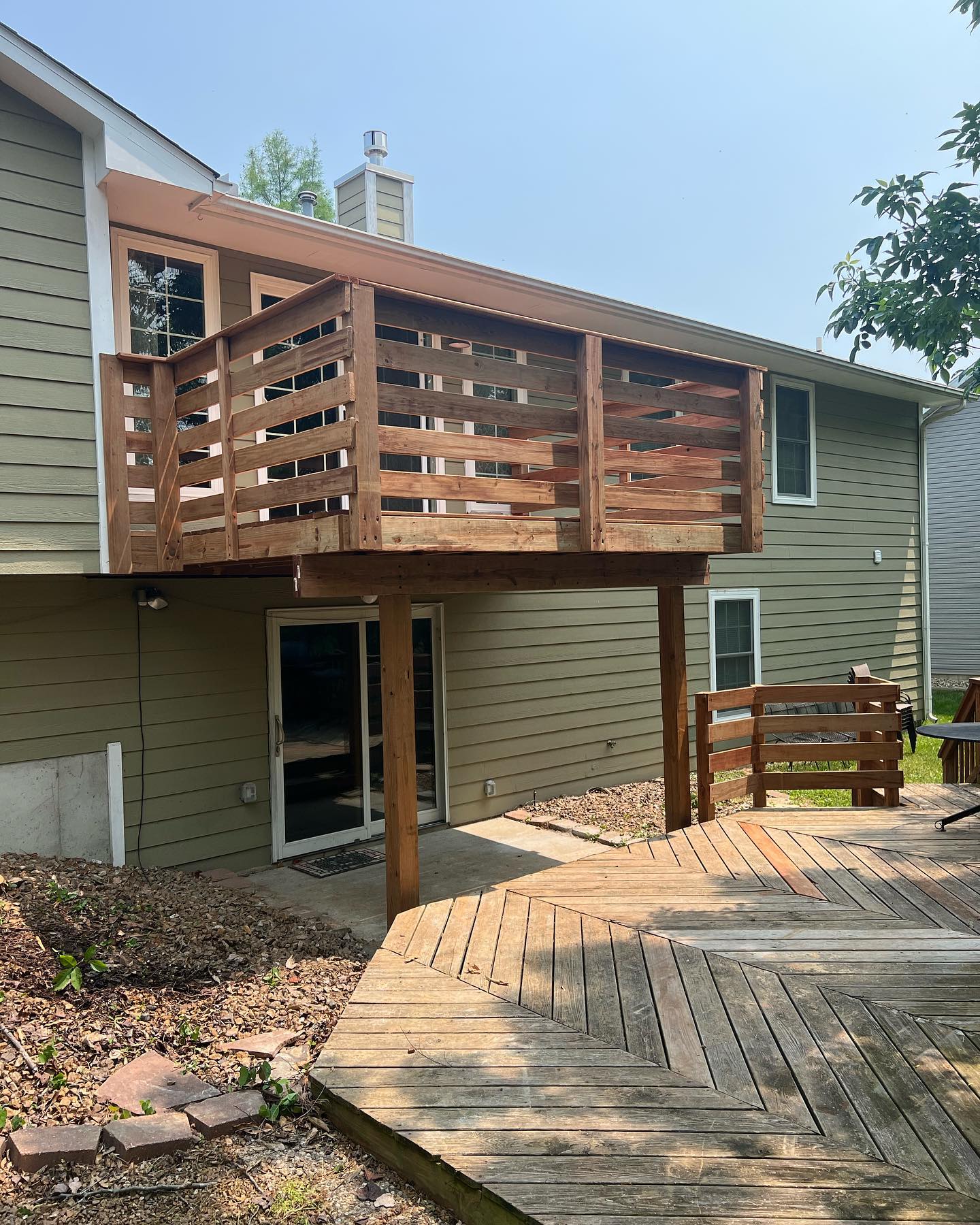 Deck Remodel with Stair Removal