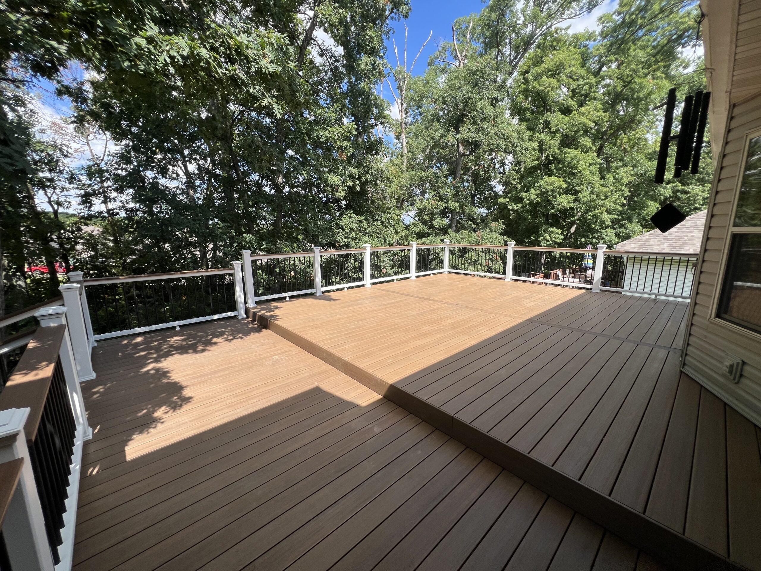 New Composite Deck w/ Lighting and Custom Steps