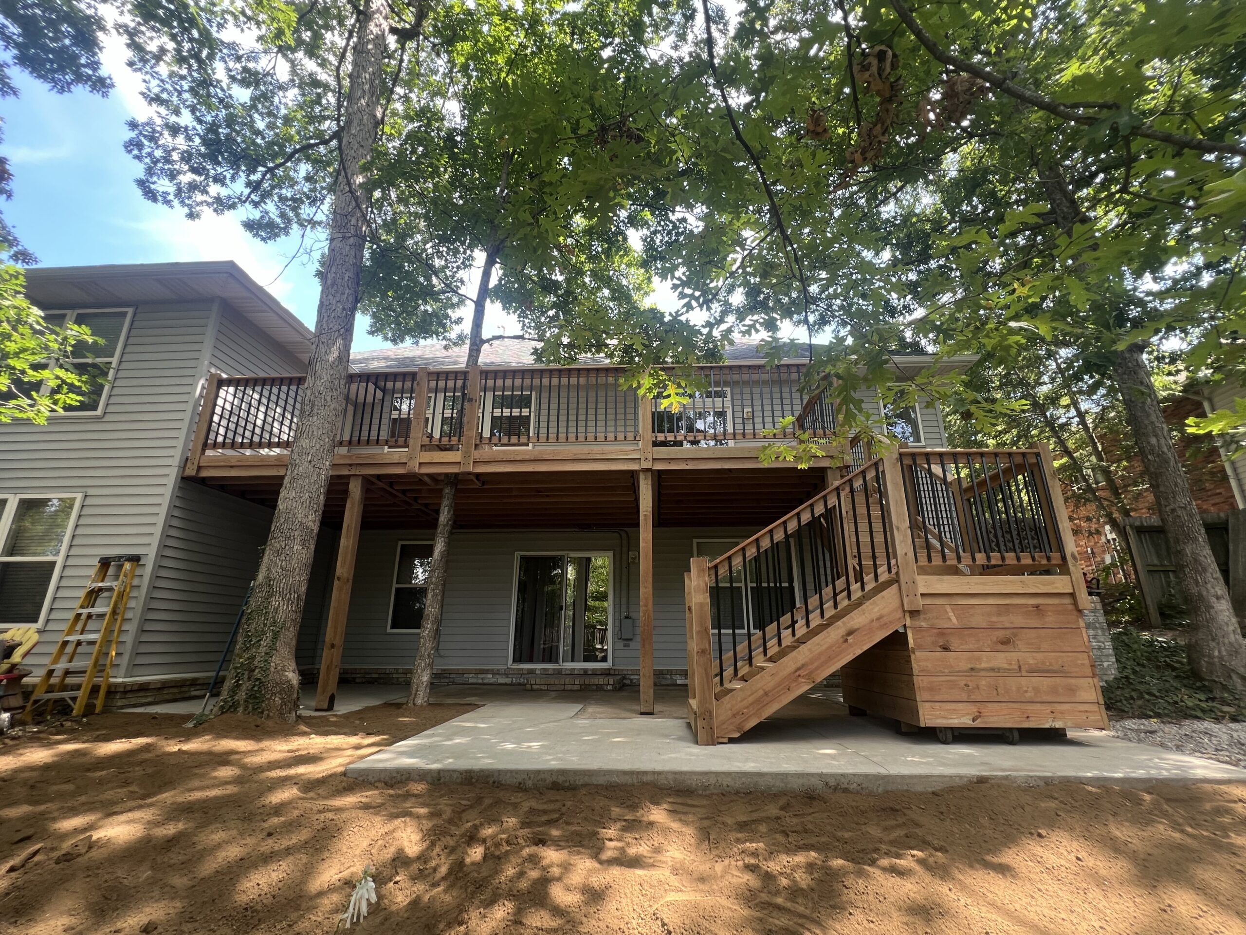 Deck Renovation with Extended Patio